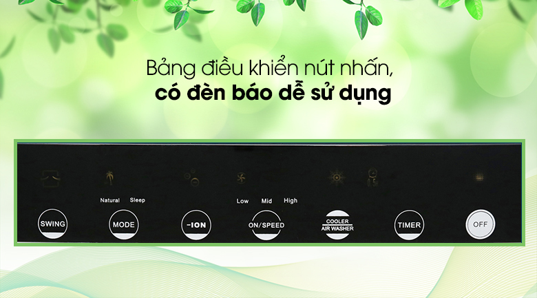 Bảng Äiá»u khiá»n - Quạt Äiá»u hòa Kangaroo KG50F40