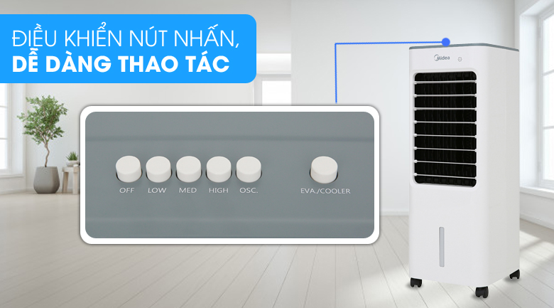 Quạt điều hòa Midea AC100-18B 60W