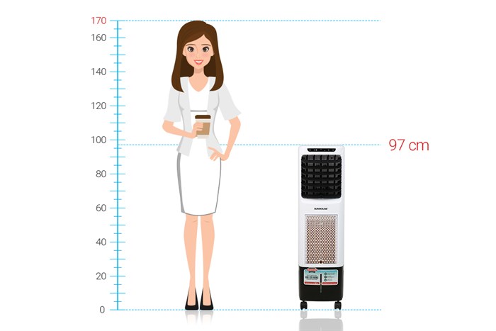 Quạt điều hoà Sunhouse SHD7713 85W Màu Trắng