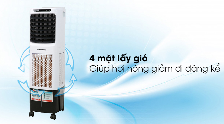 4 mặt lấy gió - Quạt điều hoà Sunhouse SHD7713