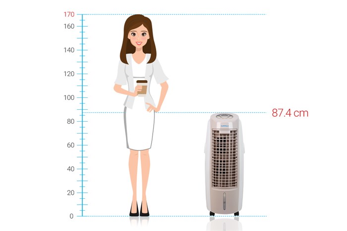 Quạt điều hoà Daikiosan DKA-01500B 90W Màu Trắng - Kem