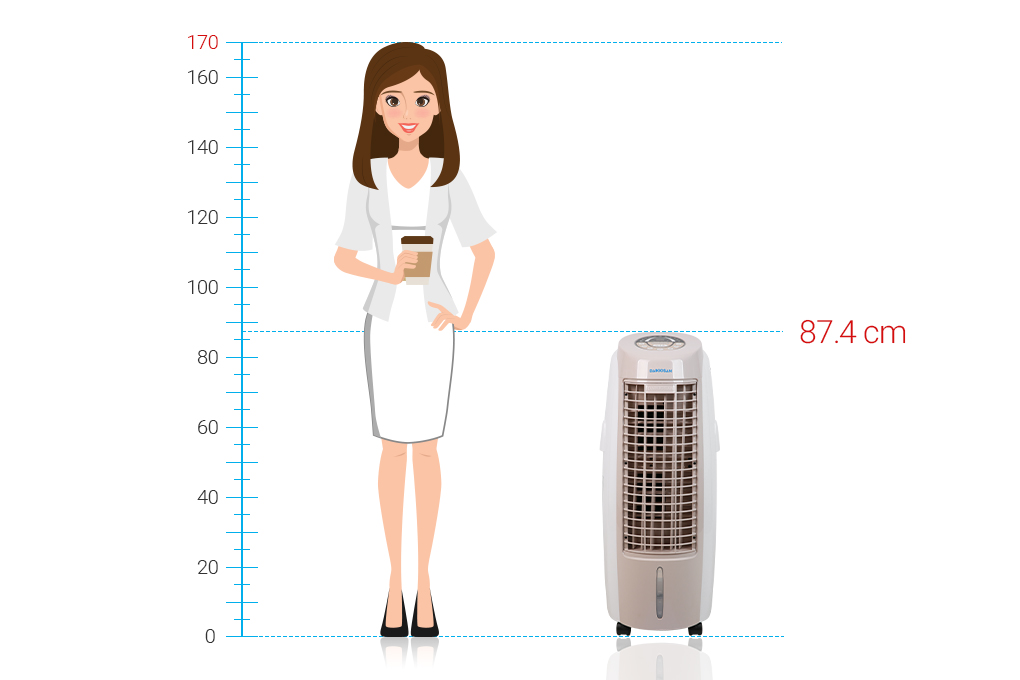 Quạt điều hoà Daikiosan DKA-01500B 90W Màu Trắng - Kem
