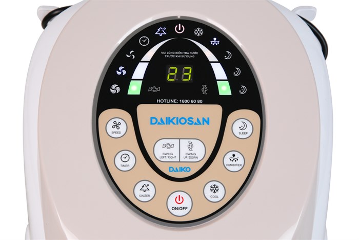 Quạt điều hoà Daikiosan DKA-01500B 90W Màu Trắng - Kem