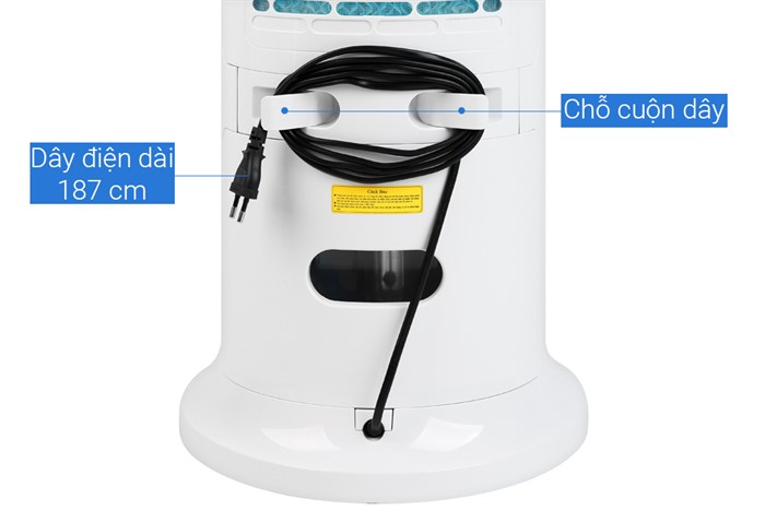 Quạt điều hòa Midea AC120-18AR 45W Màu Trắng