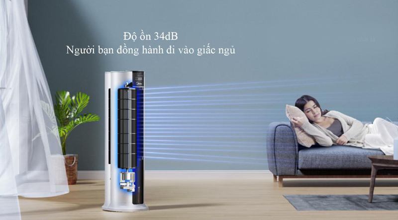 Vận hành êm ái - Quạt điều hòa Midea AC120-18AR