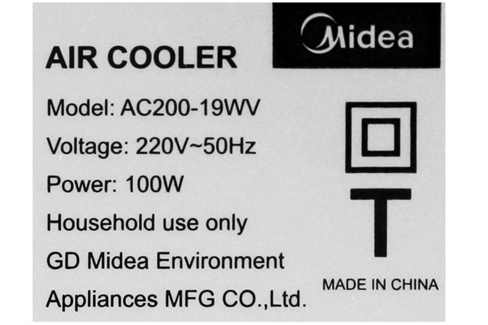 Quạt điều hòa Midea AC200-19WV 100W Màu Trắng
