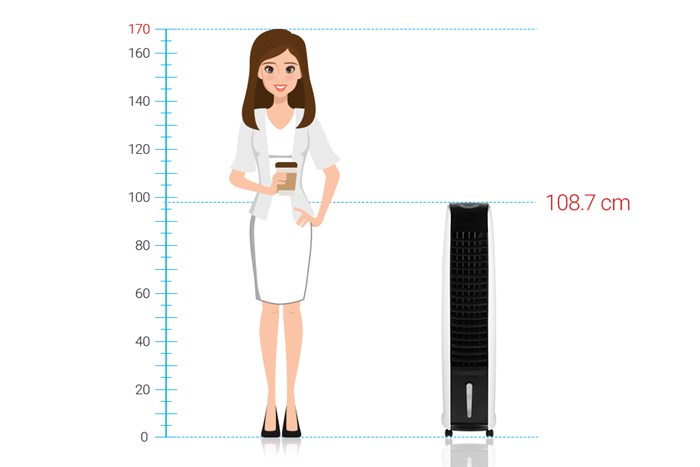 Quạt điều hòa Comfee CF-AC10AR 70W Màu Trắng - Đen