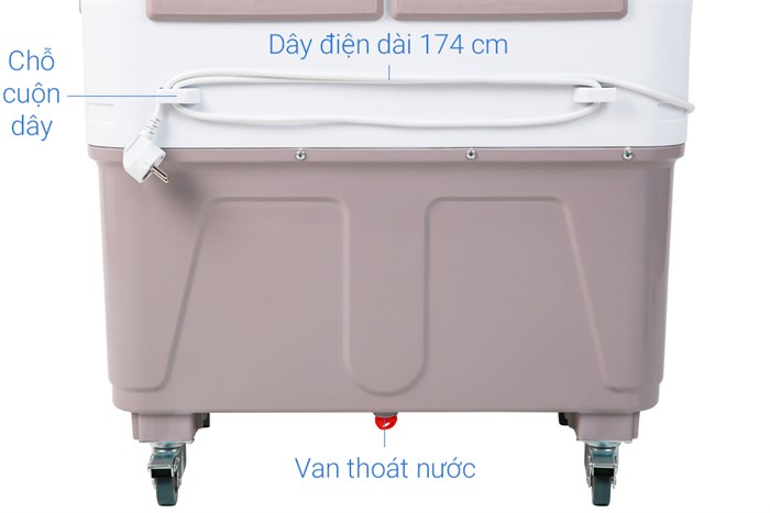 Quạt điều hoà Kangaroo KG50F66 180W Màu Xám