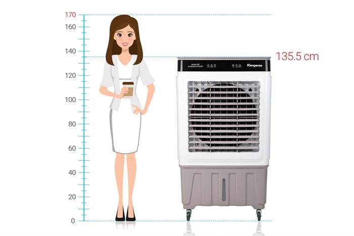 Quạt điều hoà Kangaroo KG50F69 200W Màu Trắng