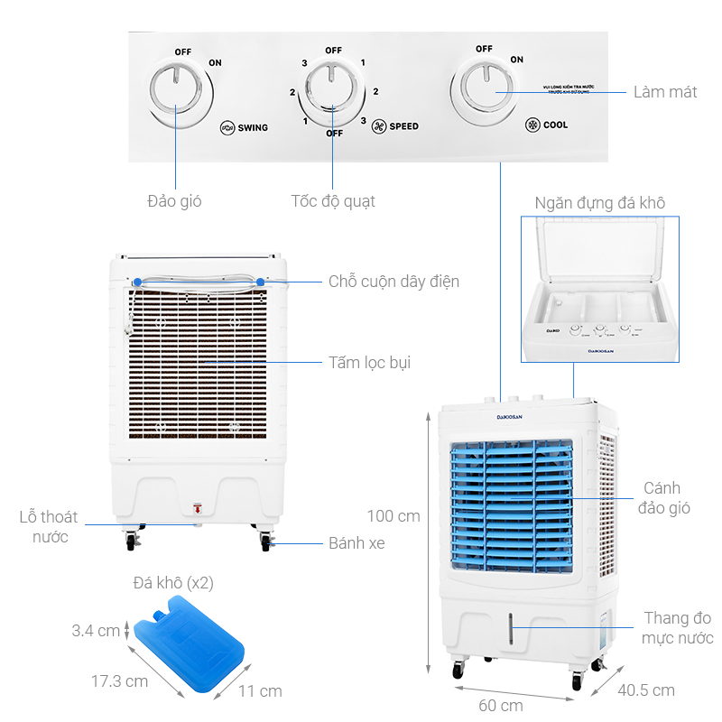 Quạt điều hoà Daikiosan DKA-04500A