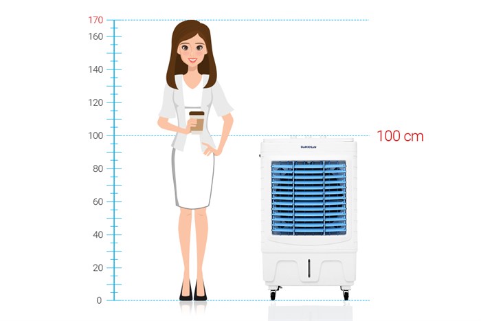 Quạt điều hoà Daikiosan DKA-04500A 175W Màu Trắng - Xanh