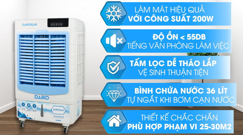 Quạt điều hoà Daikiosan DKA-04500D 200W