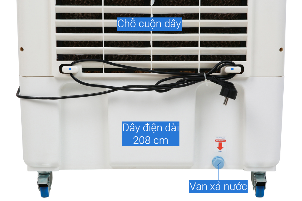 Quạt điều hoà Daikiosan DKA-06000B 200W Màu Trắng - Xanh