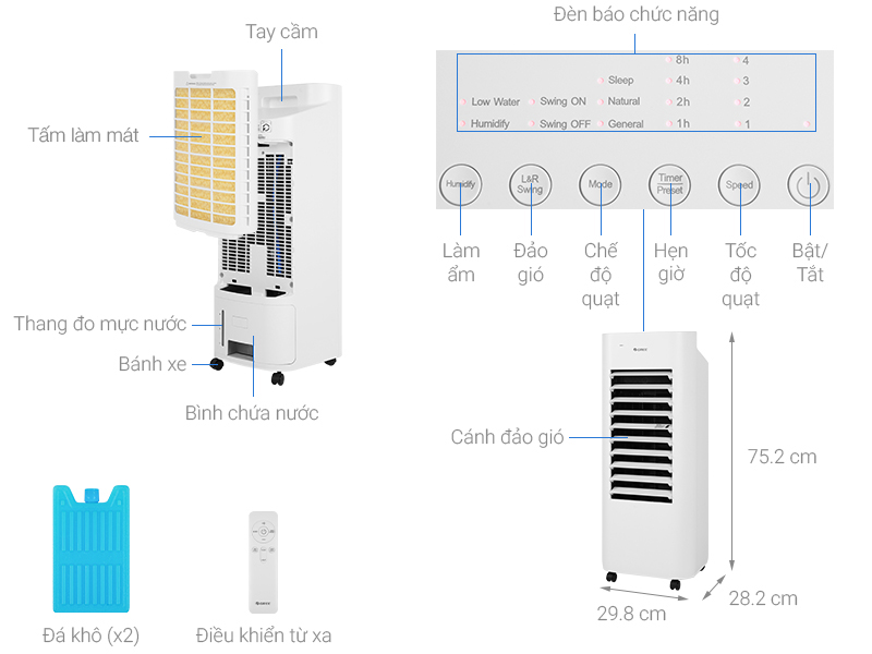 Quạt điều hoà Gree KSWK-0603D