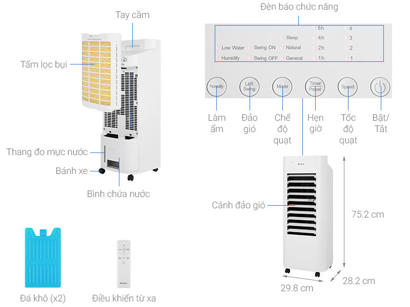 Quạt điều hoà Gree KSWK-0603D