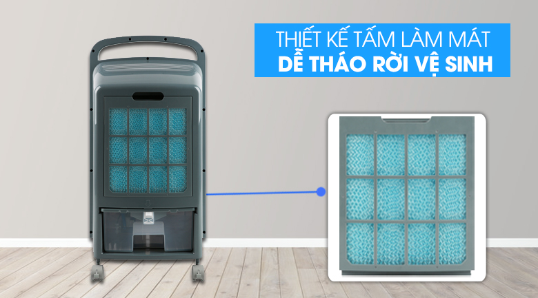 Dễ vệ sinh - Quạt điều hòa Delites DEL-AC07DR