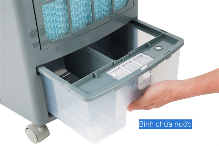 Quạt điều hòa Delites DEL-AC07DR 65W Màu Trắng - Xám