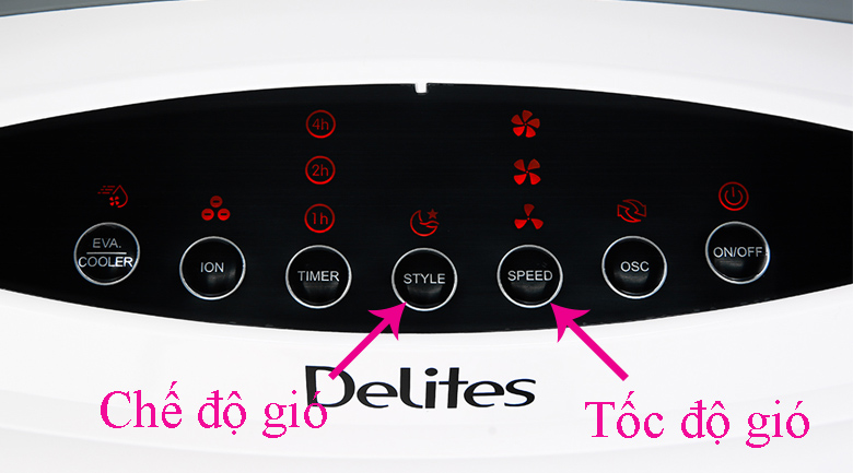 Dùng đơn giản - Quạt điều hòa Delites DEL-AC07DR Dùng đơn giản - Quạt điều hòa Delites DEL-AC07DR