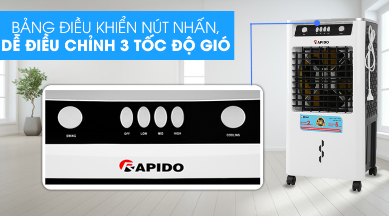 Quạt điều hòa không khí Rapido 3000M 40W