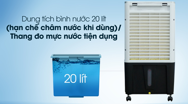 Bình chứa nước lớn - Quạt điều hòa không khí Rapido 3000D