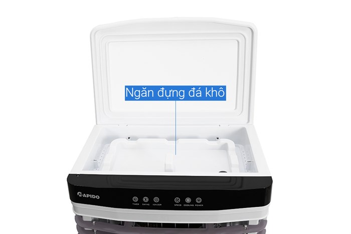 Quạt điều hòa Rapido 9000D 200W Màu Kem