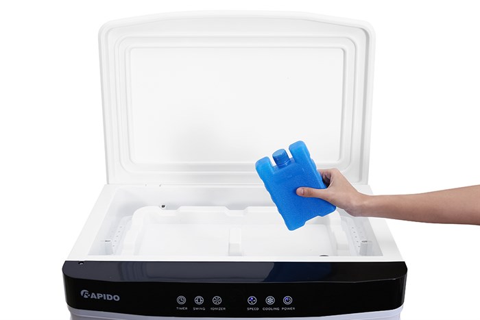 Quạt điều hòa Rapido 9000D 200W Màu Kem