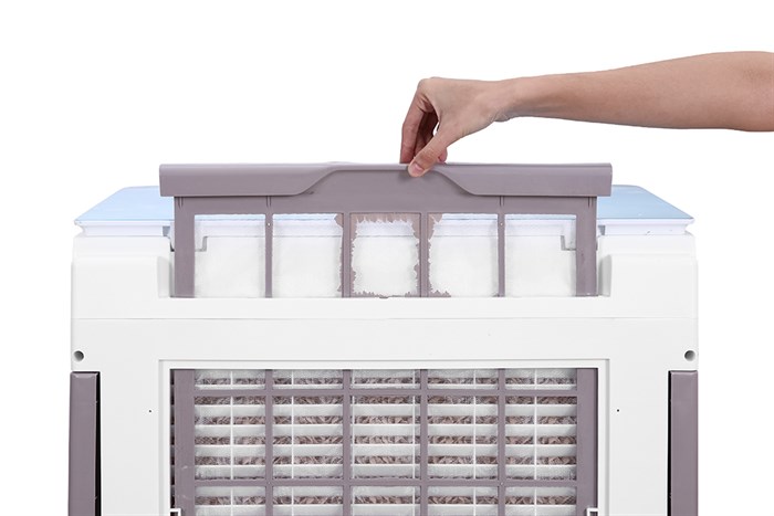 Quạt điều hòa Rapido 9000D 200W Màu Kem