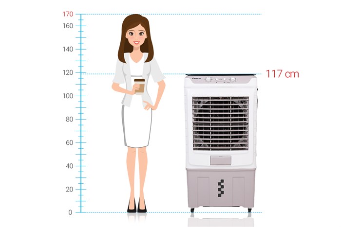 Quạt điều hòa Kangaroo KG50F72 180W Màu Trắng - Vàng