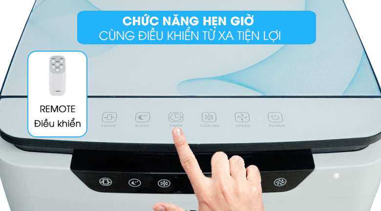 Chức năng hẹn giờ - Quạt điều hòa không khí Rapido 6000D