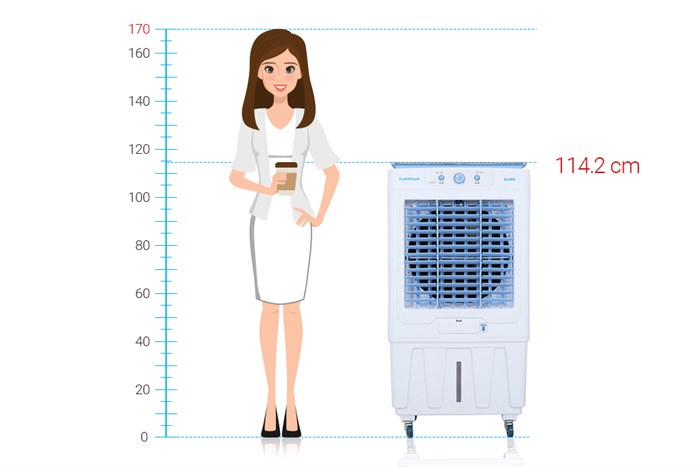 Quạt điều hòa Daikiosan DKA-05000G 180W Màu Trắng - Xanh