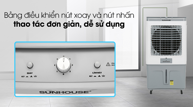 Bảng điều khiển - Quạt điều hòa Sunhouse SHD7757.