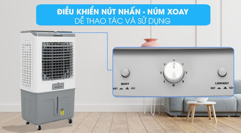 Quạt điều hòa Sunhouse SHD7757 170W