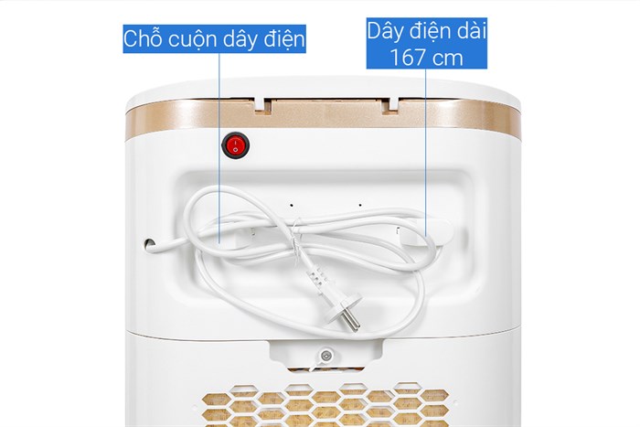 Quạt điều hòa Clari FL-926-2 200W Màu Trắng