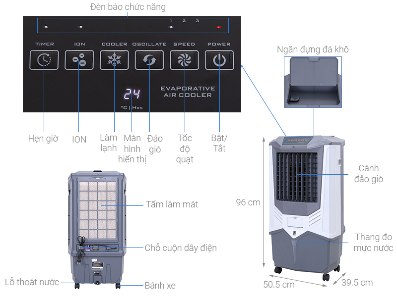 Quạt điều hòa Boss FEAB-407-G