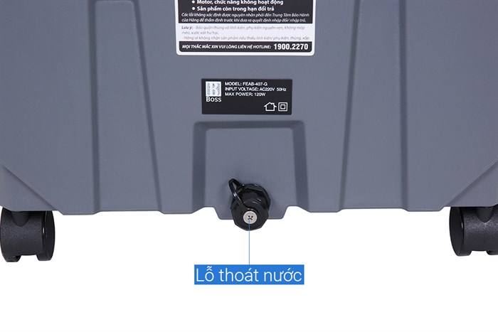 Quạt điều hòa Boss FEAB-407-G 120W Màu Ghi