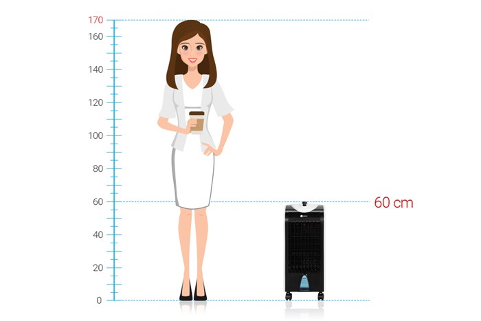 Quạt điều hòa Kachi MK-202 75W Màu Trắng - Đen