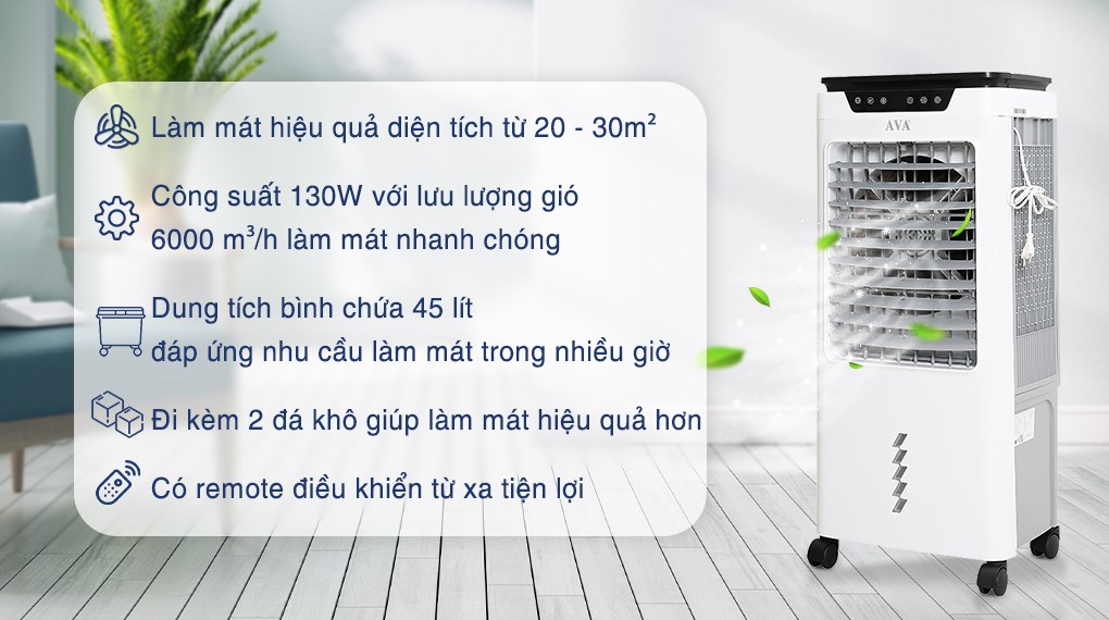 Quạt điều hòa tiết kiệm điện AVA RPD-80 là lựa chọn hoàn hảo cho mùa hè oi bức. Với khả năng làm mát mạnh mẽ và tiết kiệm năng lượng, quạt AVA RPD-80 giúp giảm thiểu chi phí điện cho gia đình. Không chỉ mang lại sự thoải mái mà còn giúp bảo vệ môi trường.