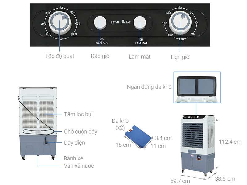 Quạt điều hòa Hòa Phát HPCF1-062