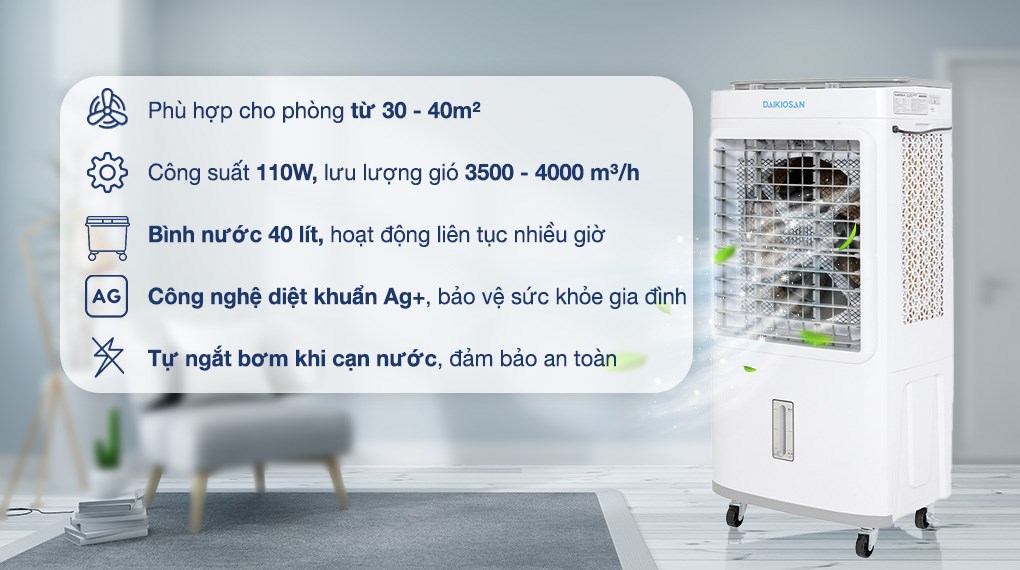 Quạt điều hoà Daikiosan DM102 110W