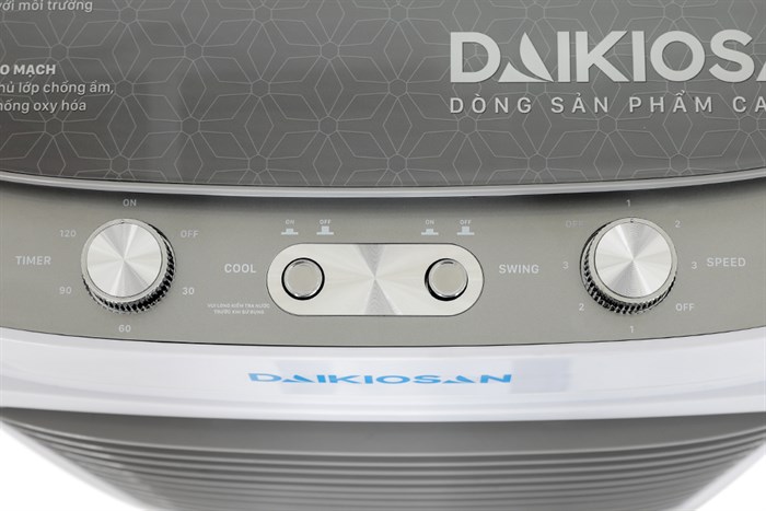 Quạt điều hoà Daikiosan DM102 110W Màu Trắng - Xám