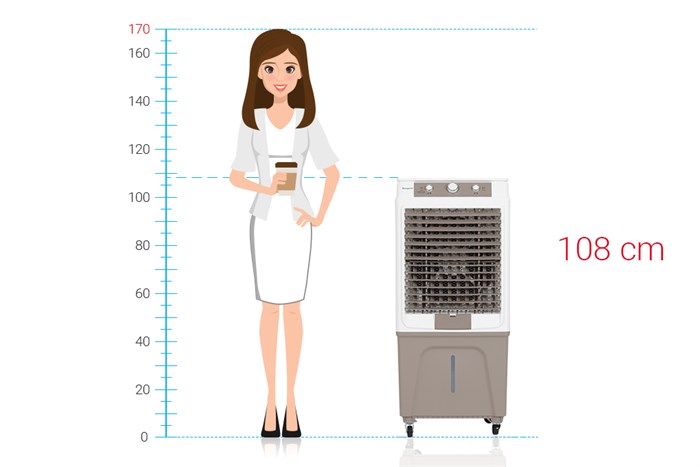 Quạt điều hoà Kangaroo KG50F95 120W Màu Nâu