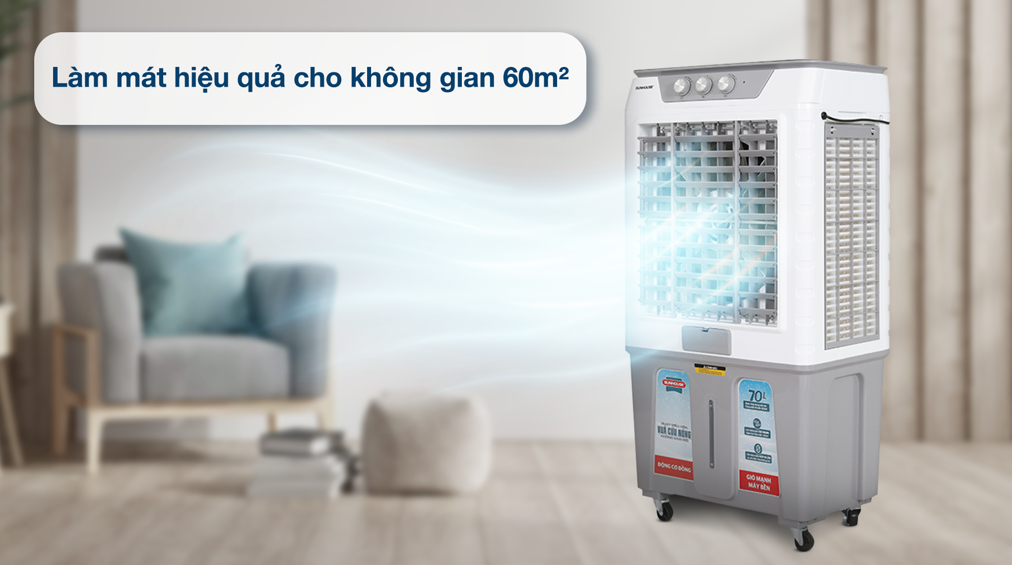 Quạt điều hoà Sunhouse SHD7775 200W