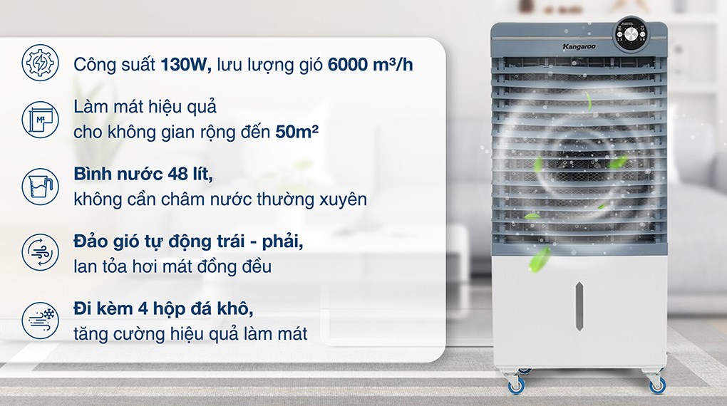 Quạt điều hòa Kangaroo KG50F103 130W