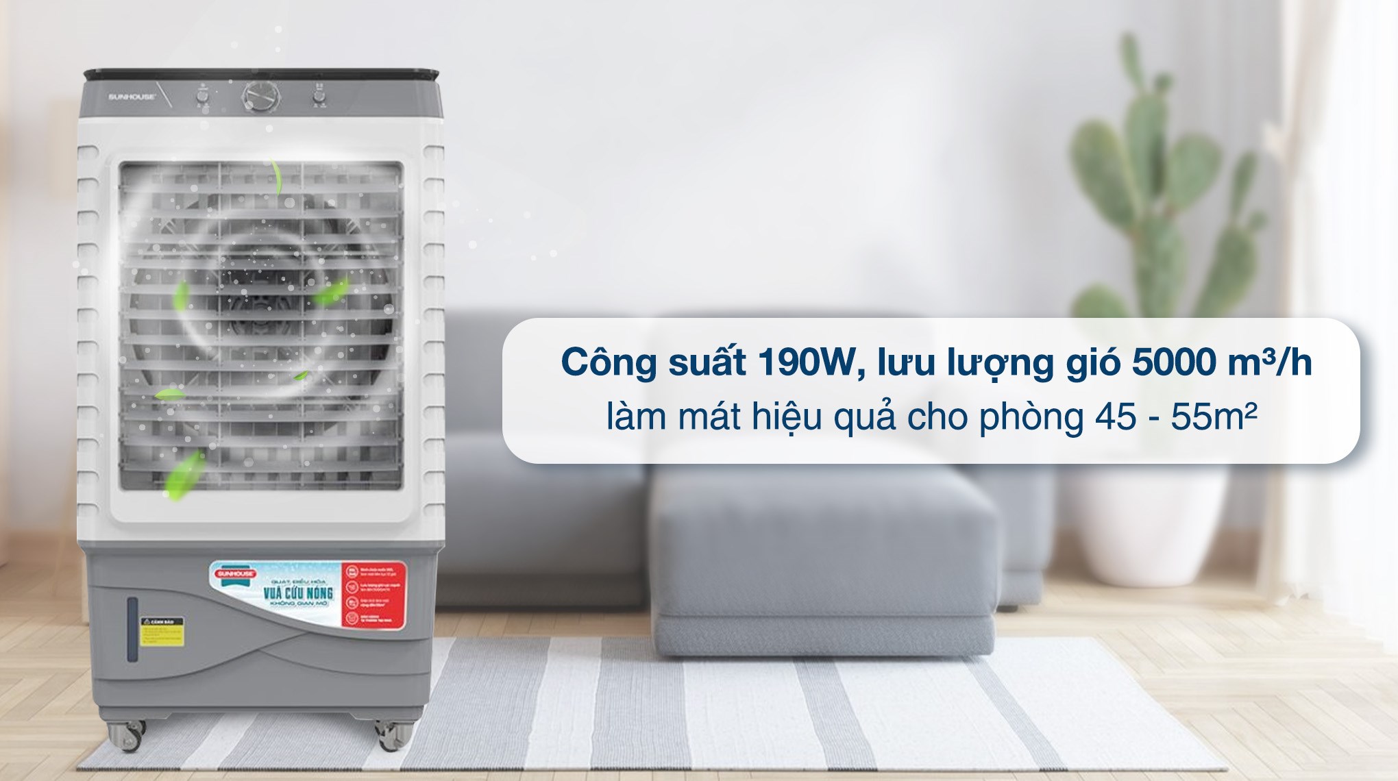 Quạt điều hòa Sunhouse SHD7798 190W