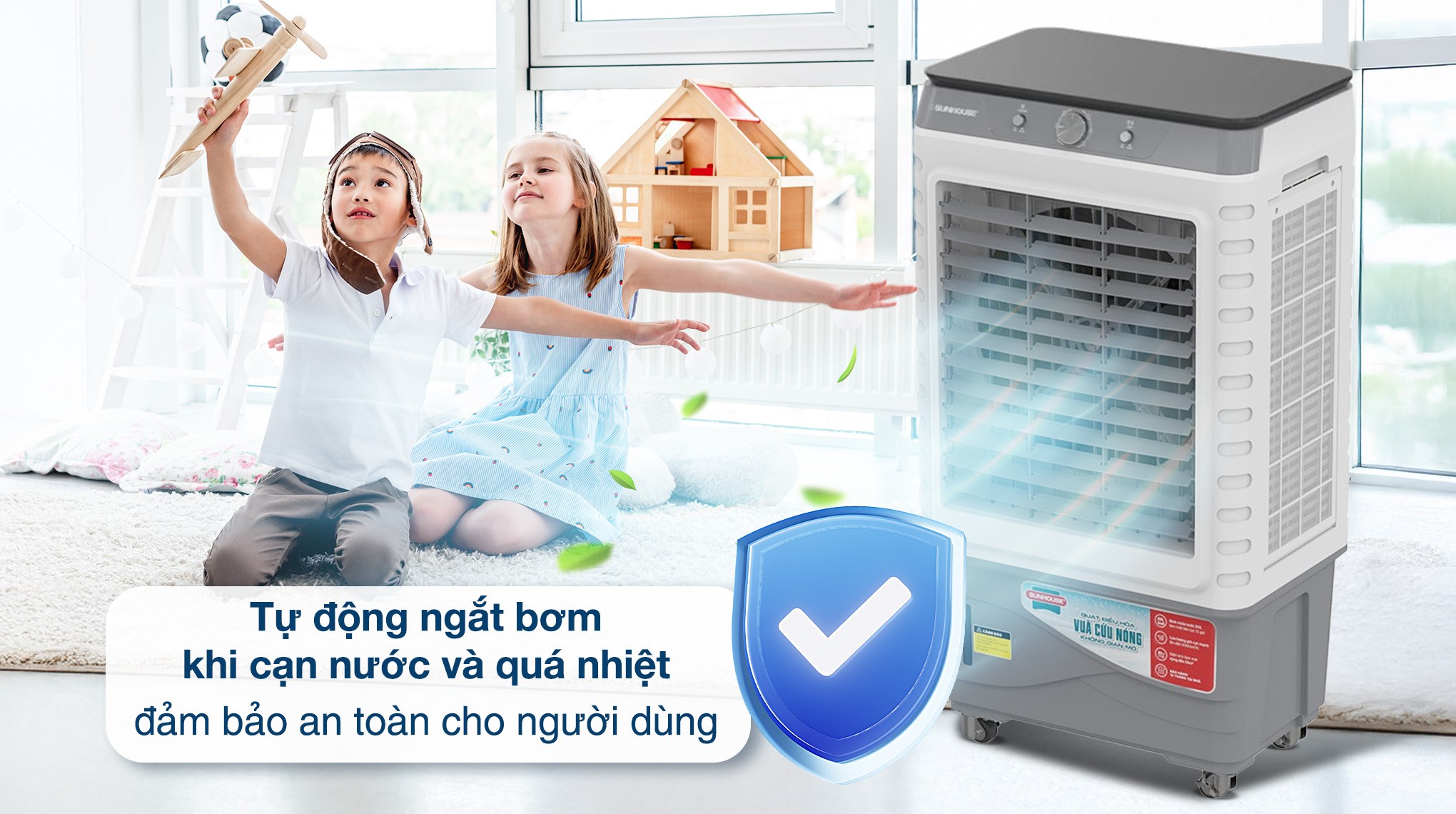 Quạt điều hòa Sunhouse SHD7798 190W