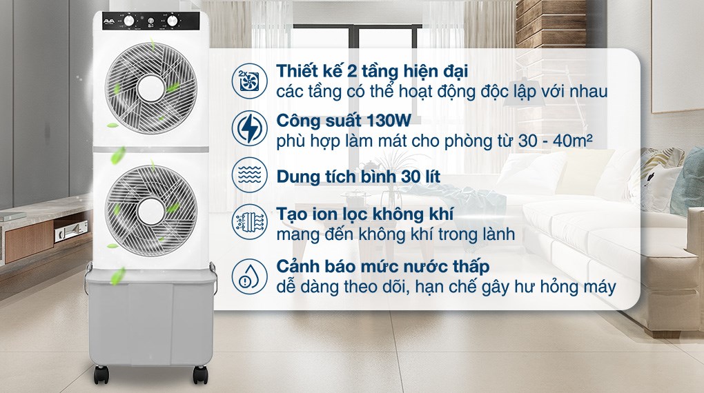 Quạt điều hòa AVA RPD-60T 130W