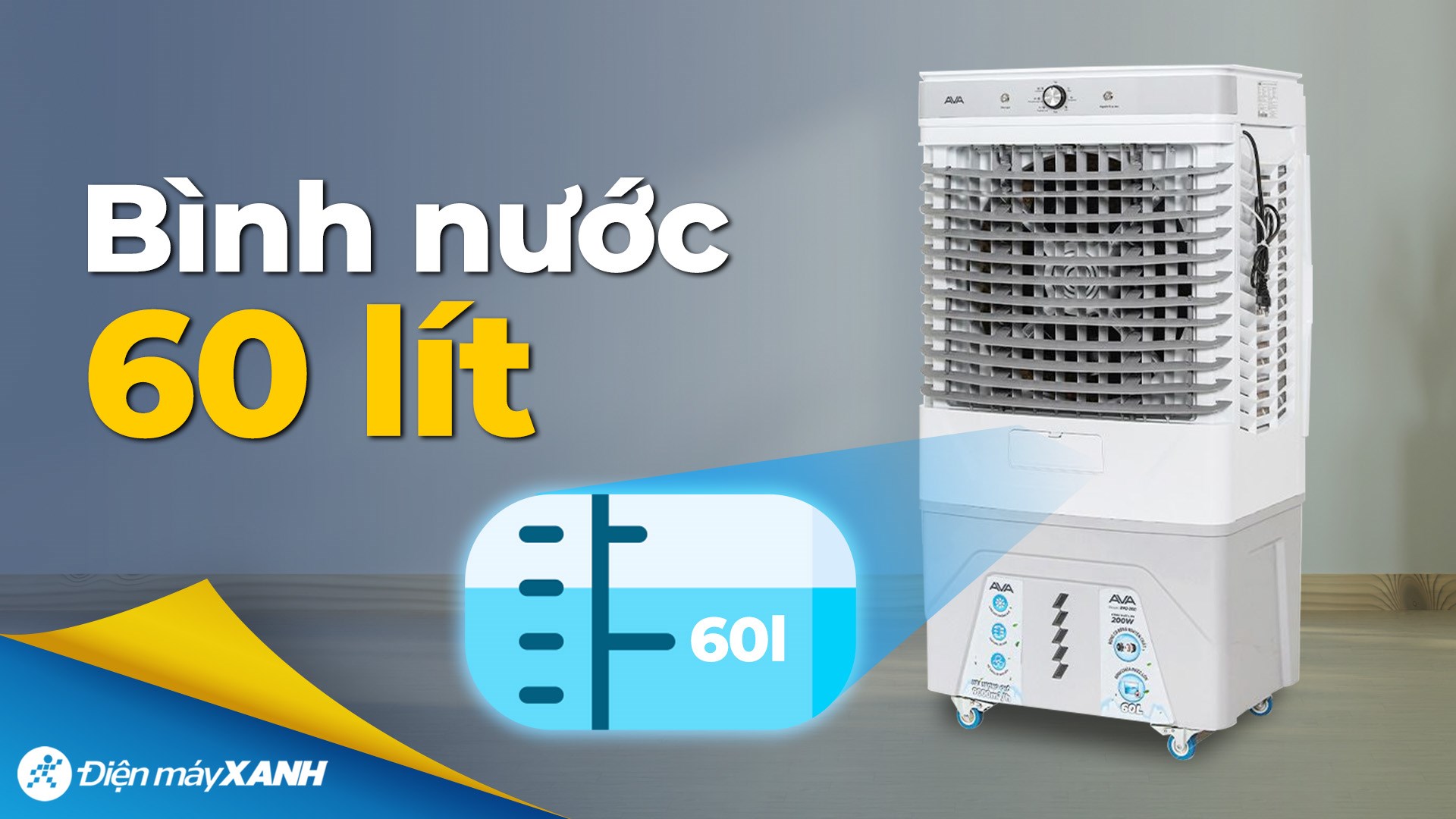 Quạt điều hòa AVA RPD-200 200W Trắng - Xanh