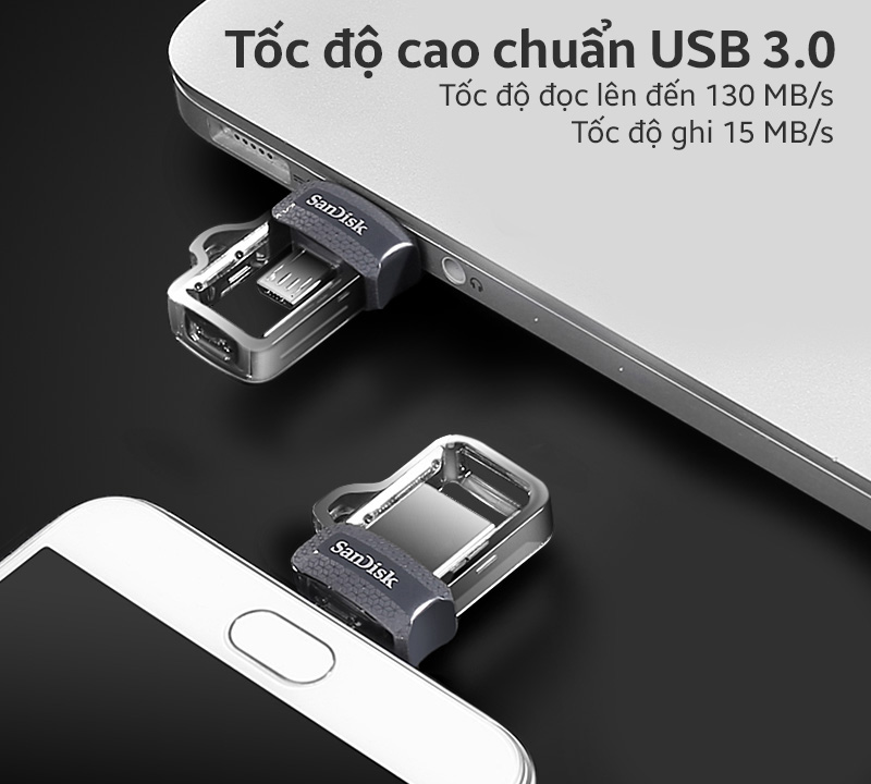 USB OTG 3.0 16 GB Sandisk SDDD3