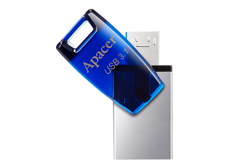 USB OTG 3.1 16GB Apacer AH179 Màu Xanh Dương
