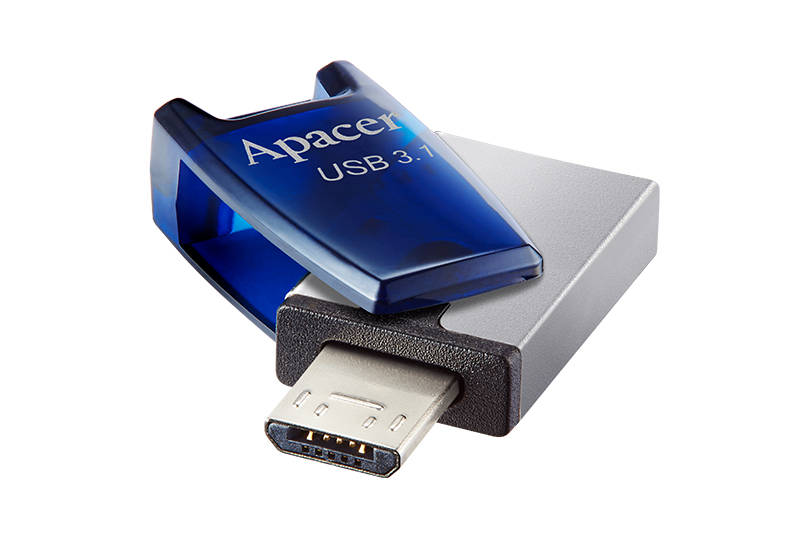 USB OTG 3.1 16GB Apacer AH179 Màu Xanh Dương